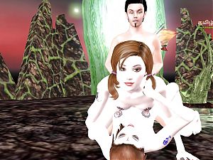 MFF - Threesome Sex Scene 3D Animated porn